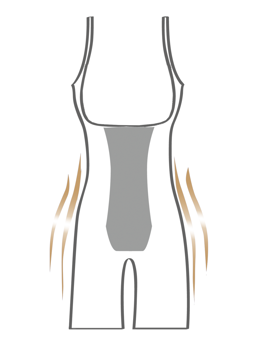 Body Hush BH1501 Underbust High Waist + Thigh Control Shaper