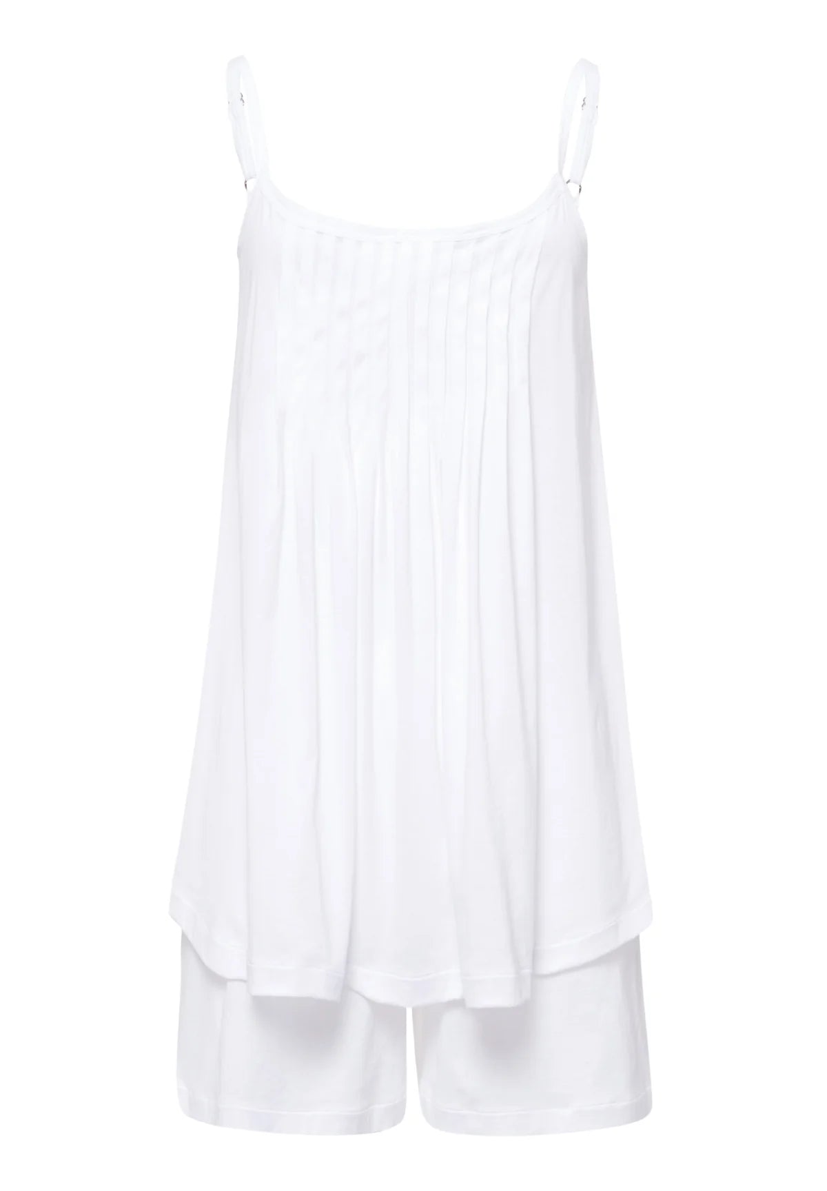 Hanro Pleated Cotton Short Pajama Set | Juliet