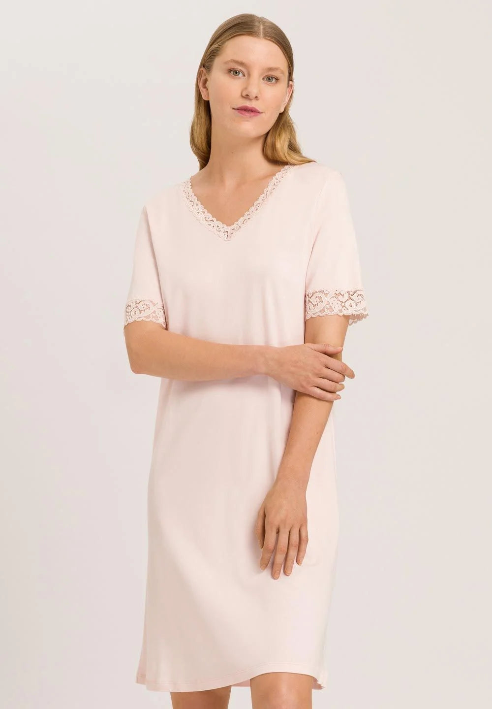 Hanro Moments Lace Trim Cotton Nightgown – The Fitting Room