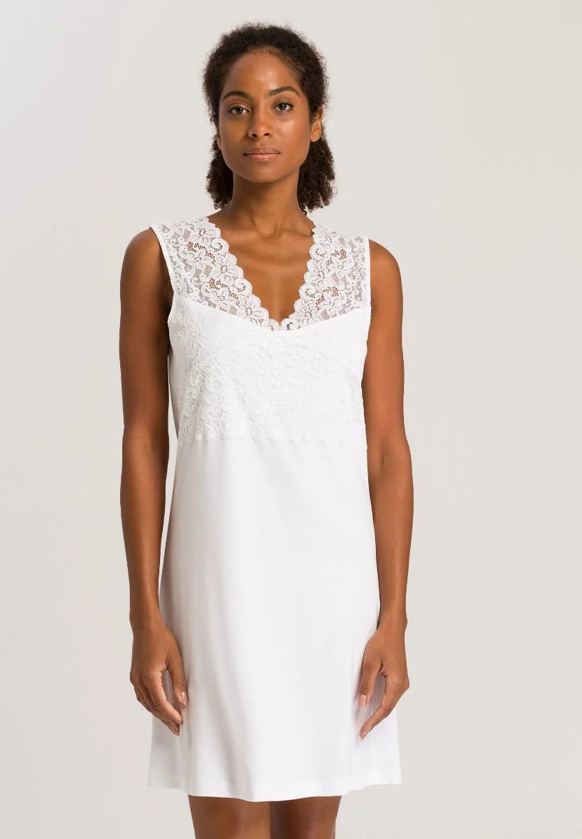 Hanro Moments V-Neck Cotton Tank Nightgown