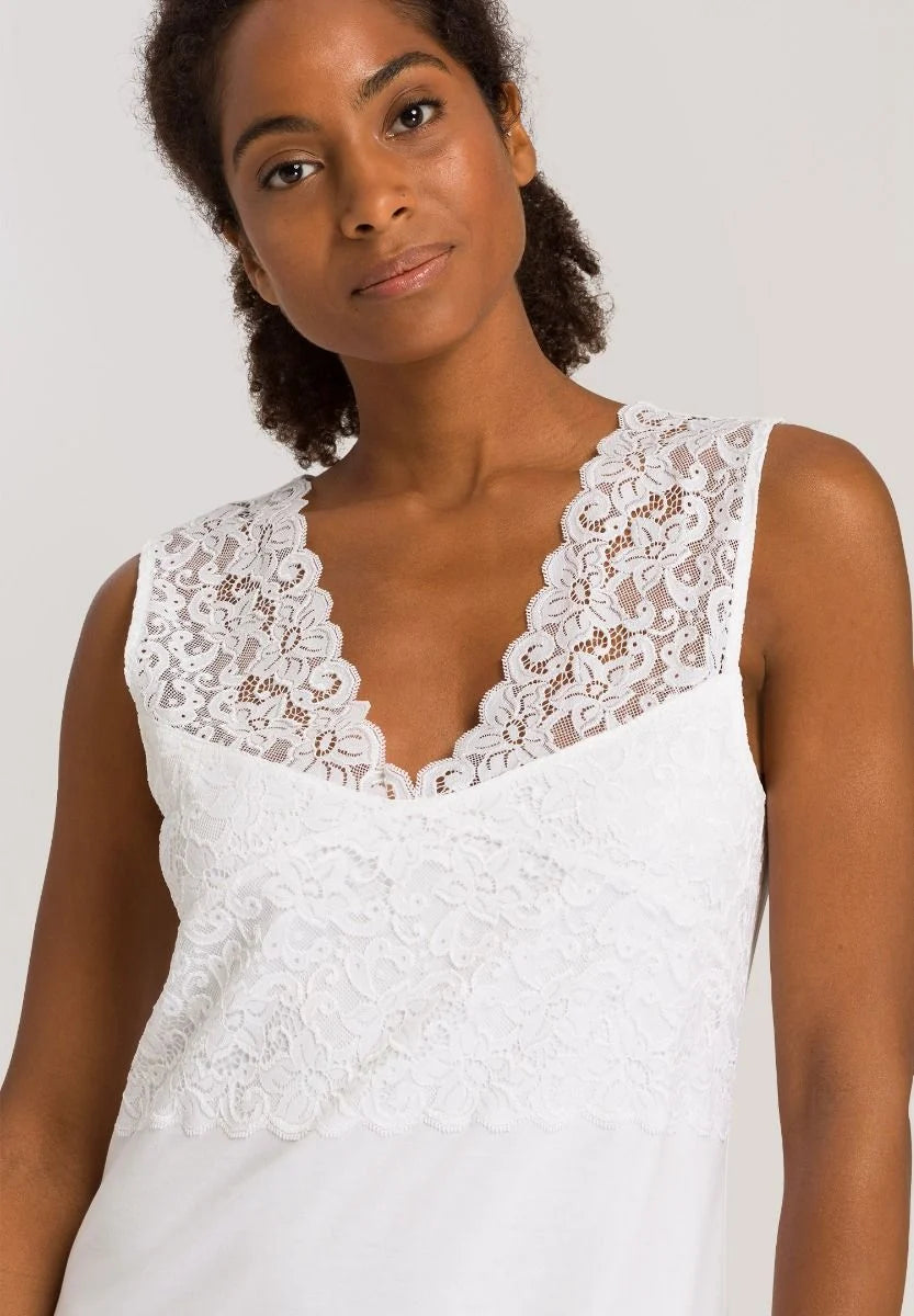 Hanro Moments V-Neck Cotton Tank Nightgown