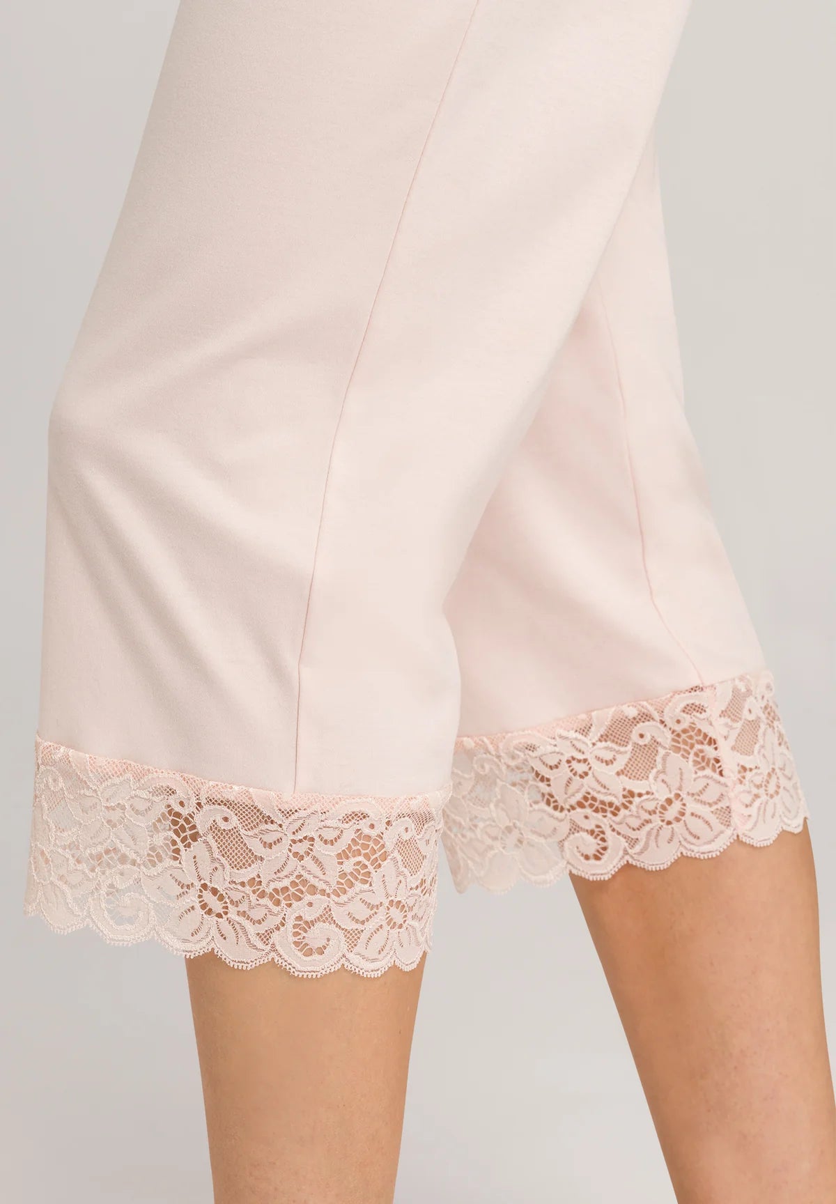 Hanro Moments 3/4 Sleeve Cropped Cotton Pajama Set