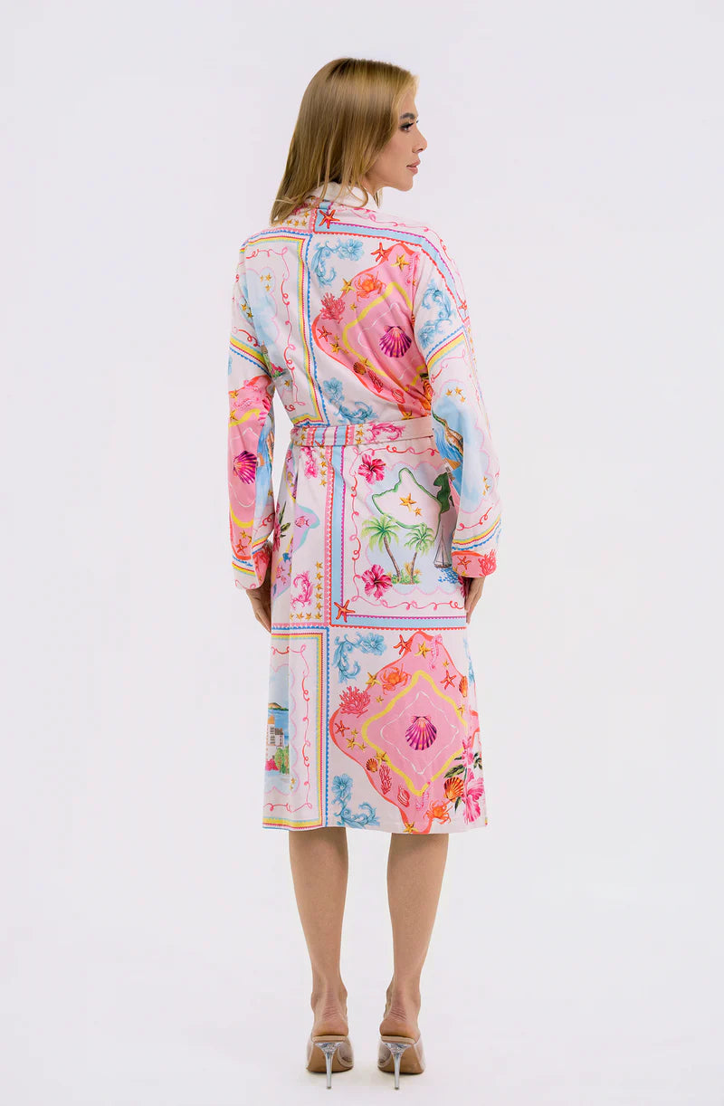 Wrap Up By VP Portofino Long Robe | Luxury Resort Robe