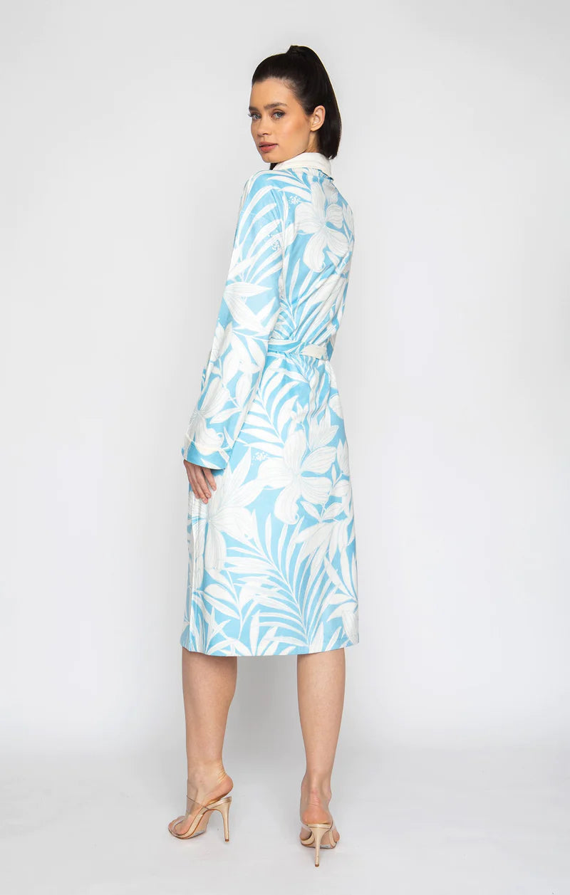 Wrap UP By VP Blue Hawaii Long Robe