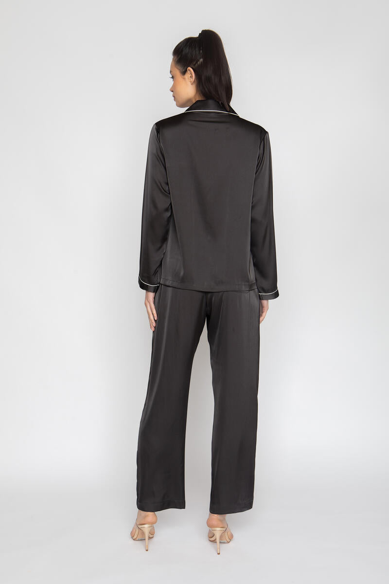 Wrap Up By VP Noir Long Pajama Set