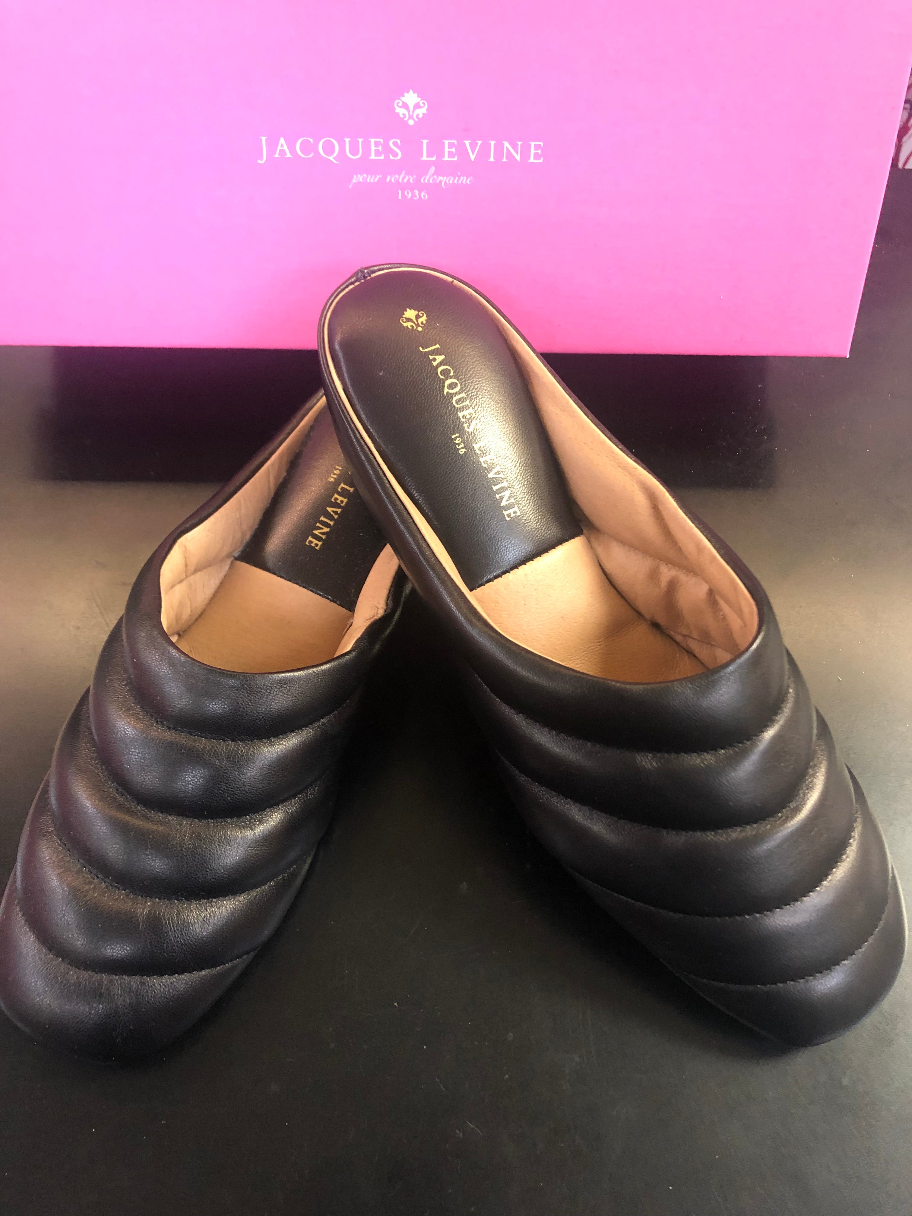 Jacques levine slippers sale deals