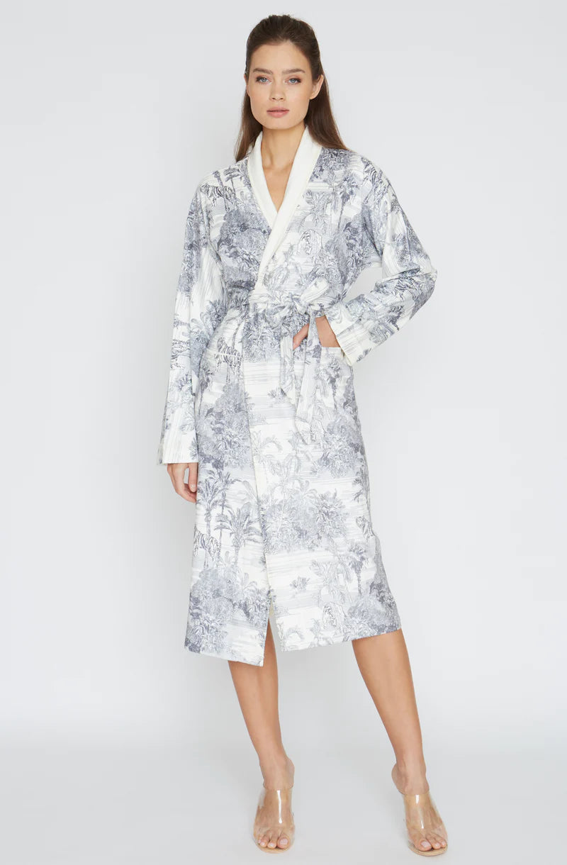 Wrap Up By VP Landscape Grey Long Robe