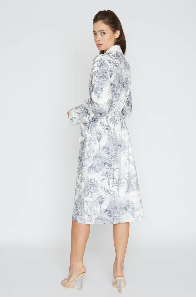 Wrap Up By VP Landscape Grey Long Robe