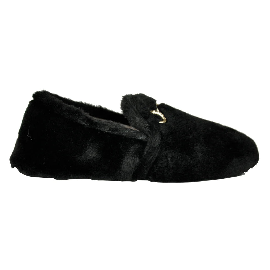 Jacques Levine Womens Furry Slipper