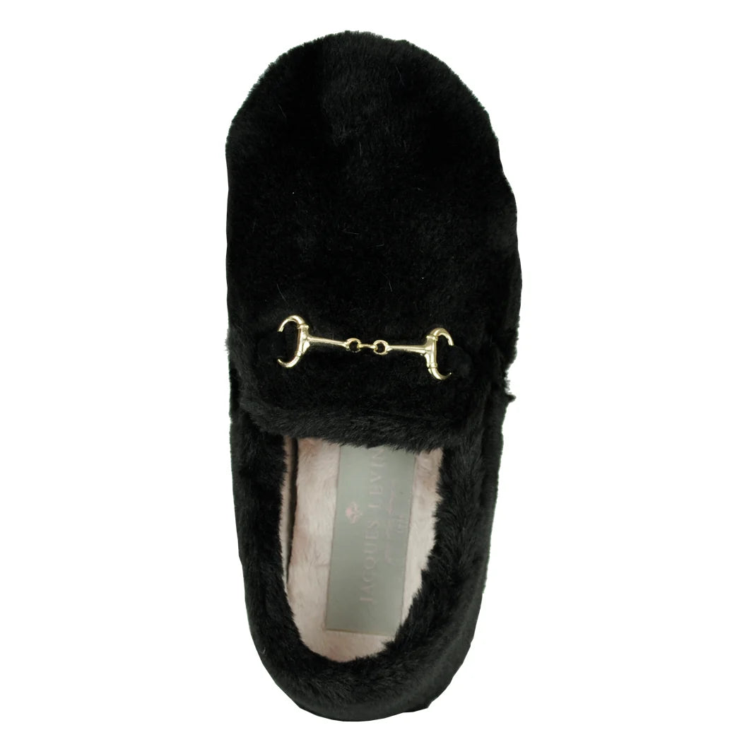 Jacques Levine Womens Furry Slipper