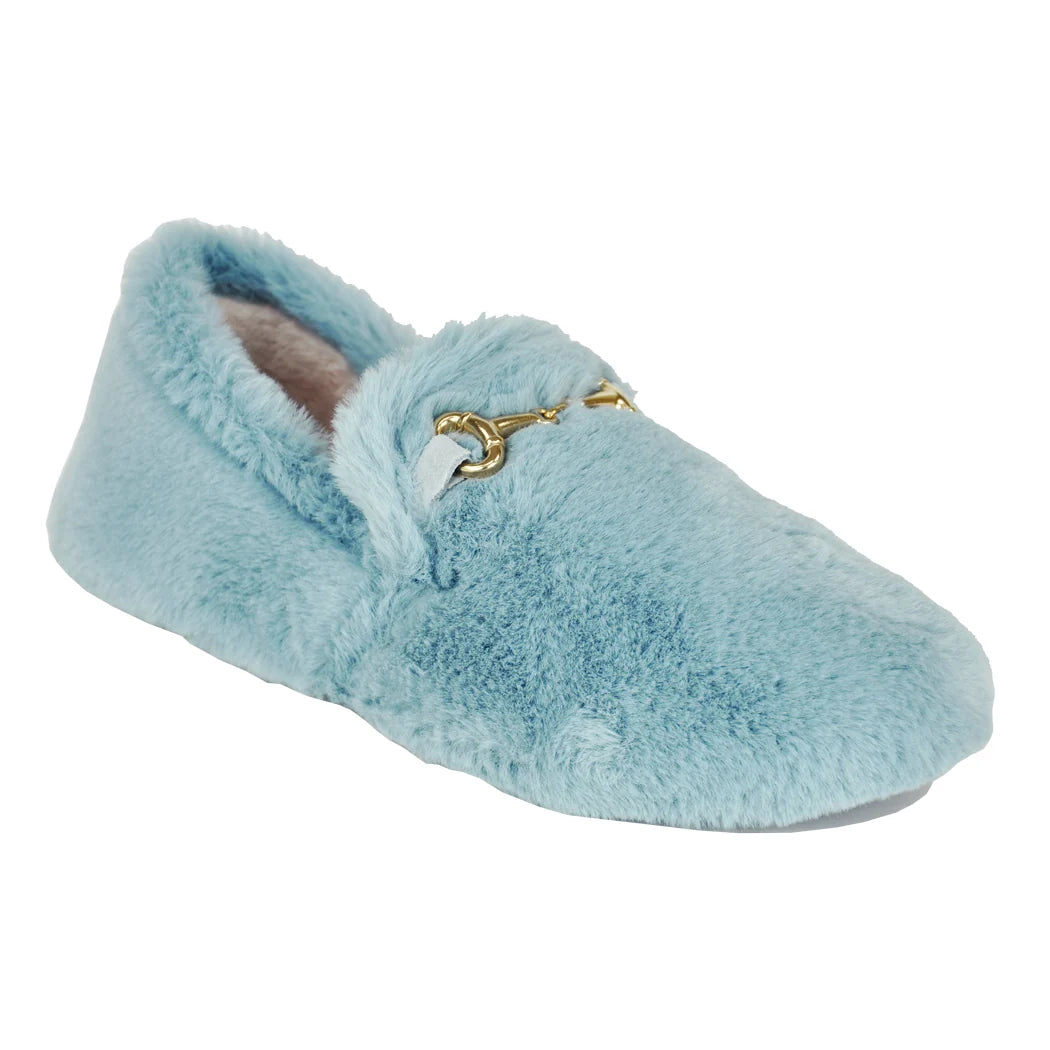 Jacques Levine Womens Furry Slipper