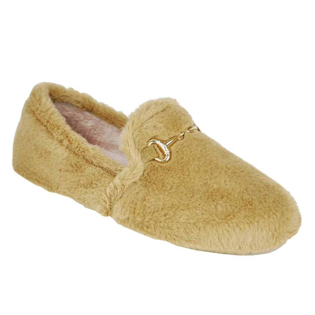 Jacques Levine Womens Furry Slipper