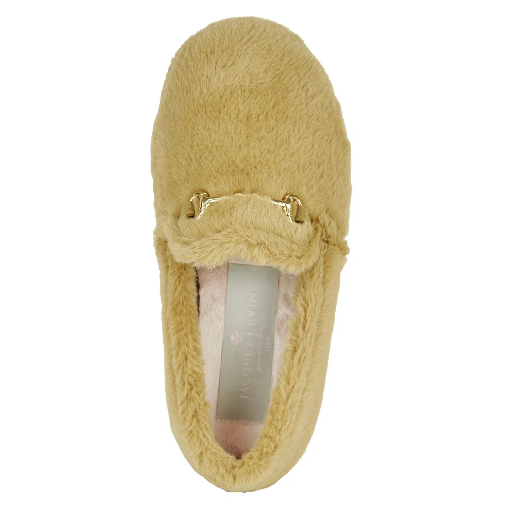 Jacques Levine Womens Furry Slipper
