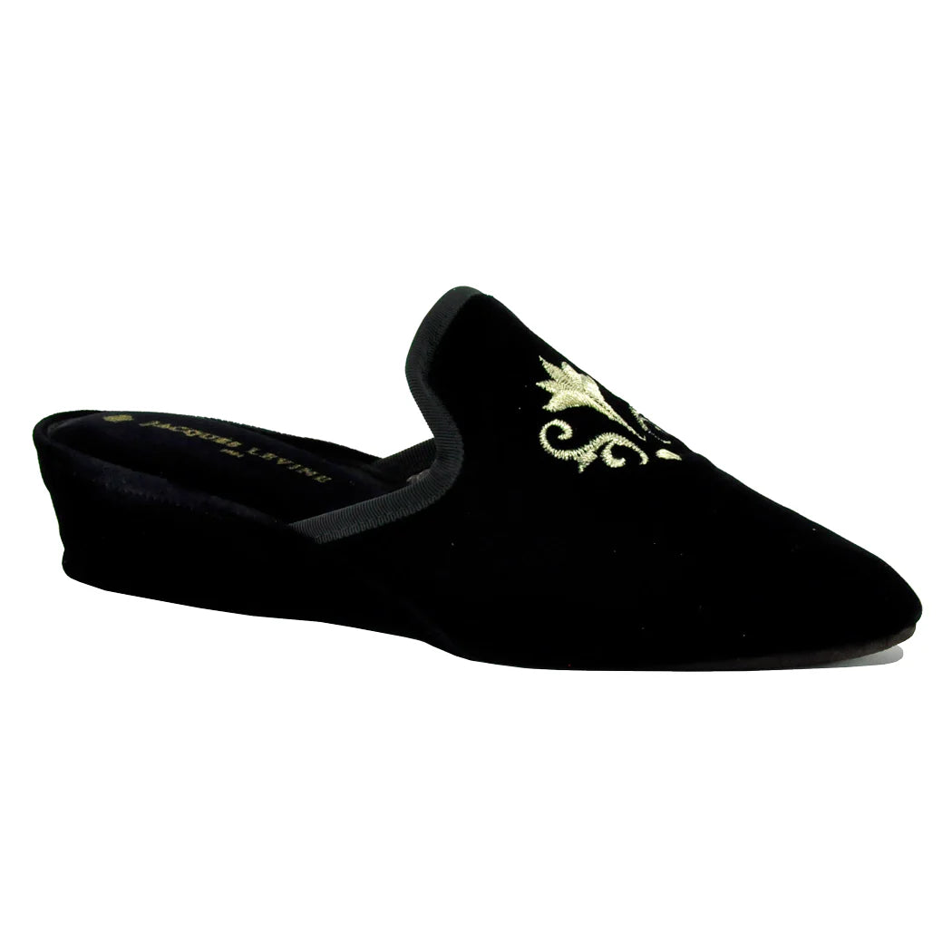 Jacques Levine Royalty Velvet Luxury Slippers