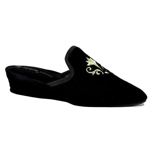 Jacques Levine Royalty Velvet Luxury Slippers