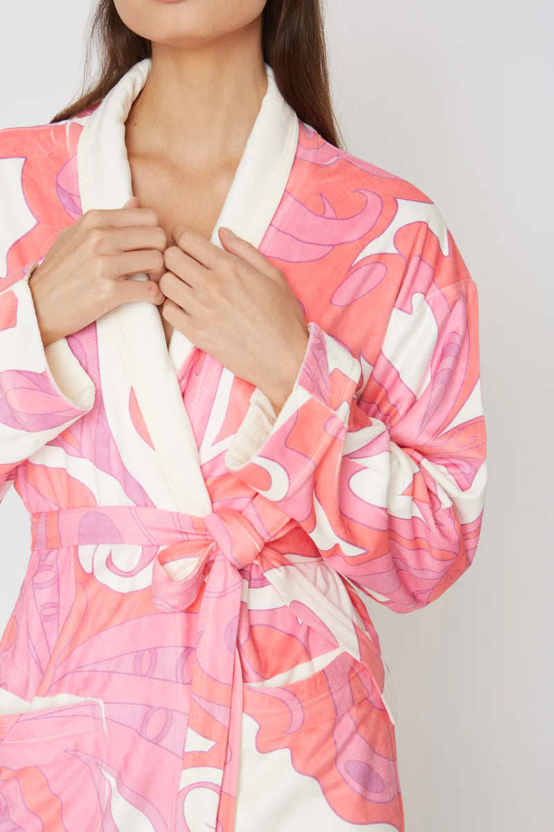 Wrap Up By VP Pink Martini Long Robe – The Fitting Room