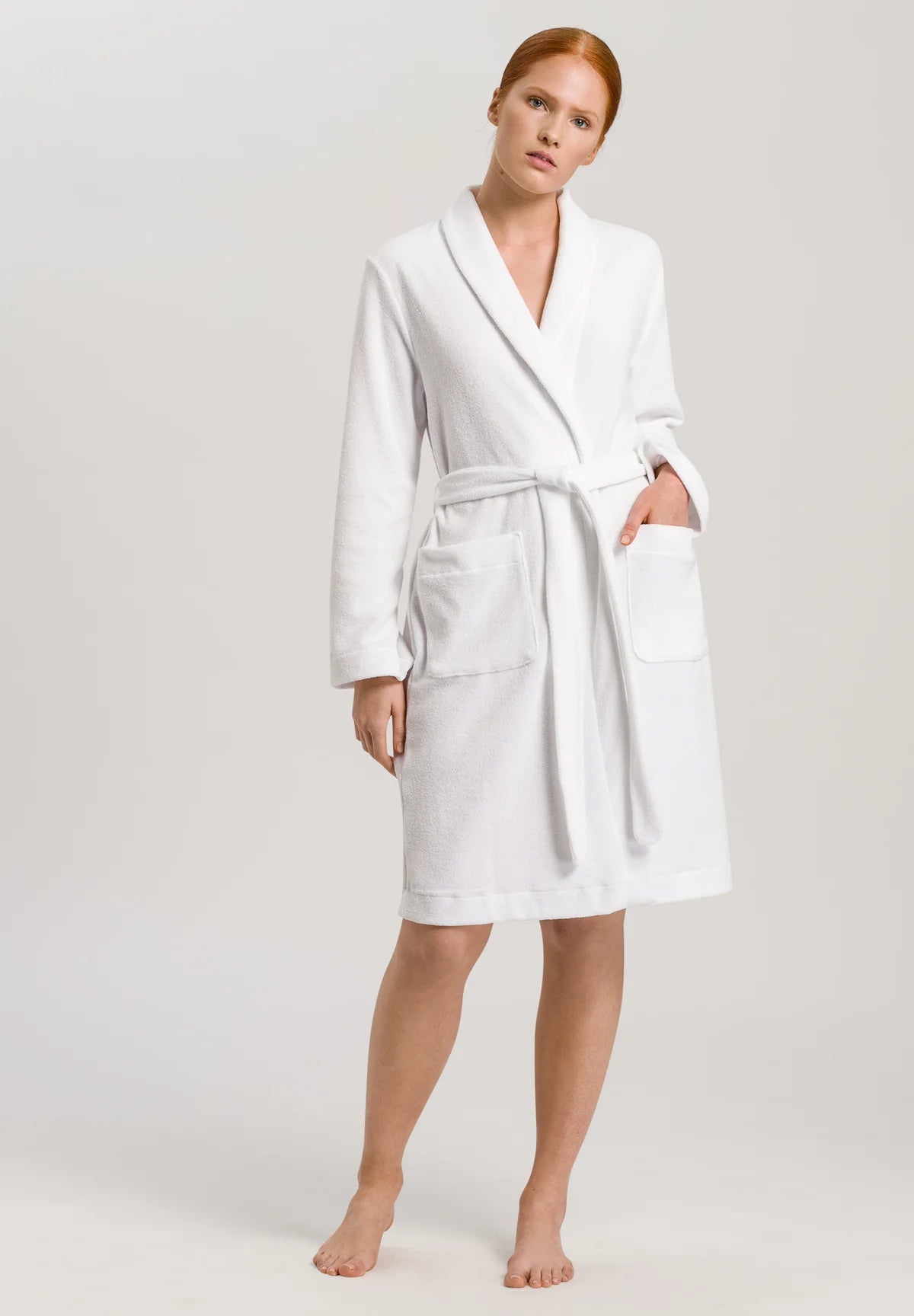 Hanro Terry Robe With Shawl Collar  Style 77127