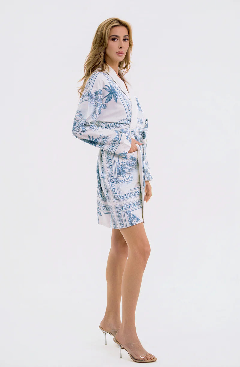 Wrap Up By VP Bungalow Short Robe | Luxury Resort Robe