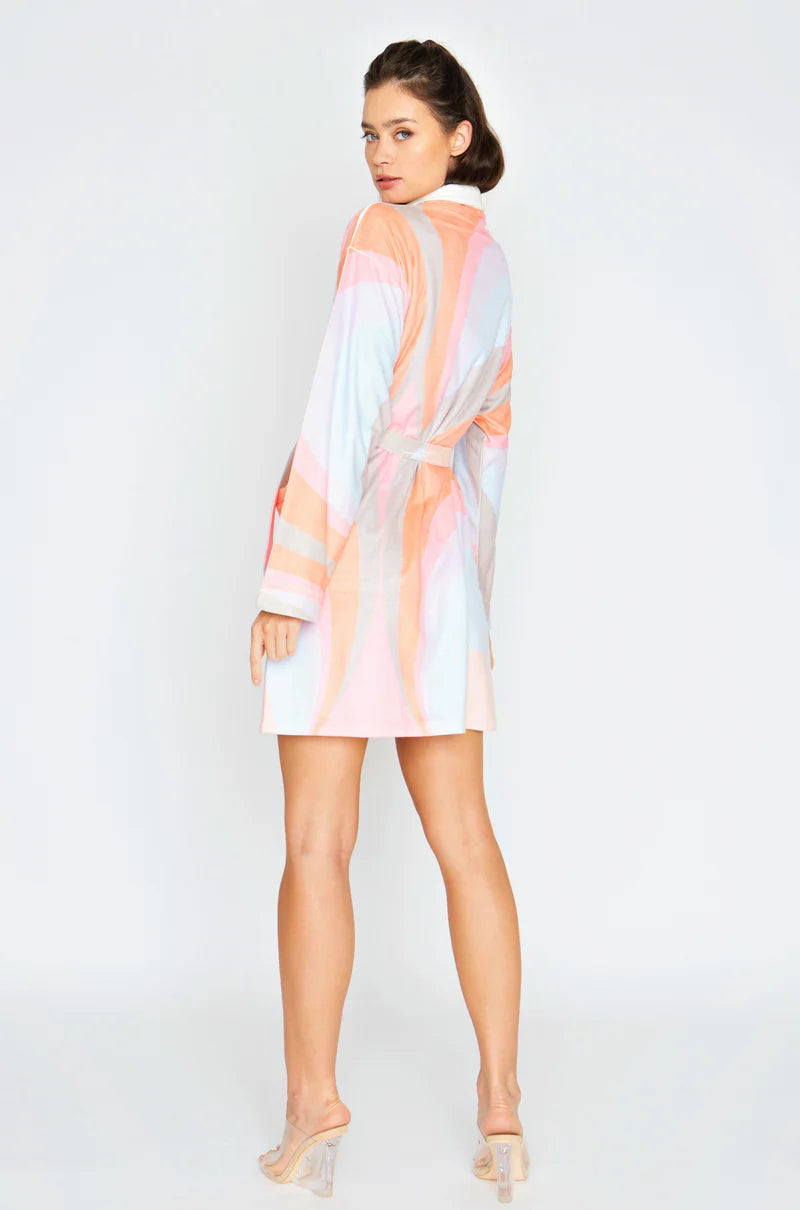 Wrap Up By VP Diva Scoop Mango Short Robe
