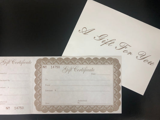 Fitting Room Gift Certificate