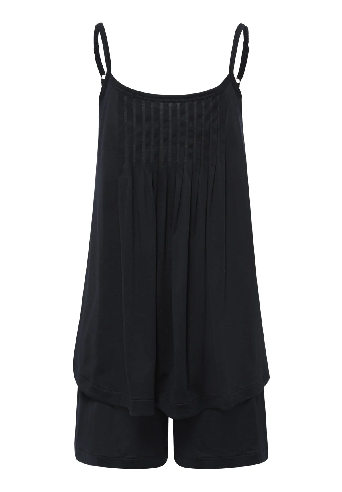 Hanro Pleated Cotton Short Pajama Set | Juliet
