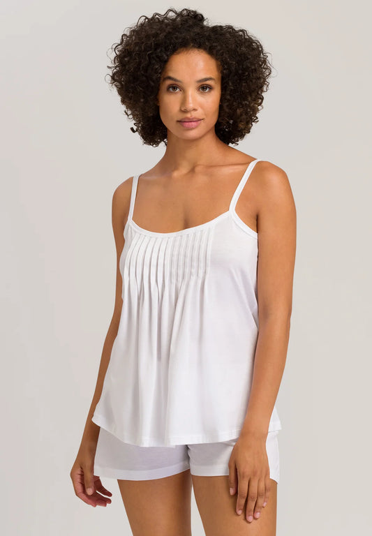 Hanro Pleated Cotton Short Pajama Set | Juliet