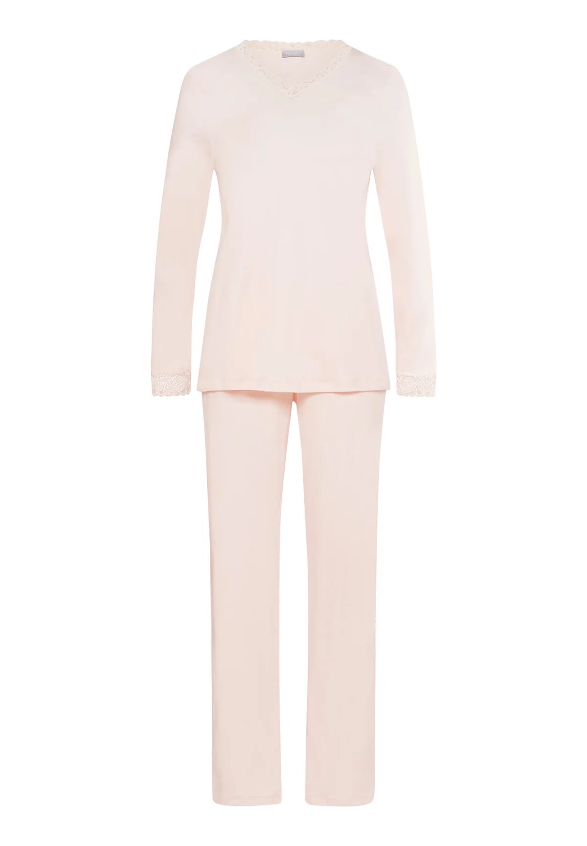 Hanro Moments Lace Trim Cotton Pajama Set