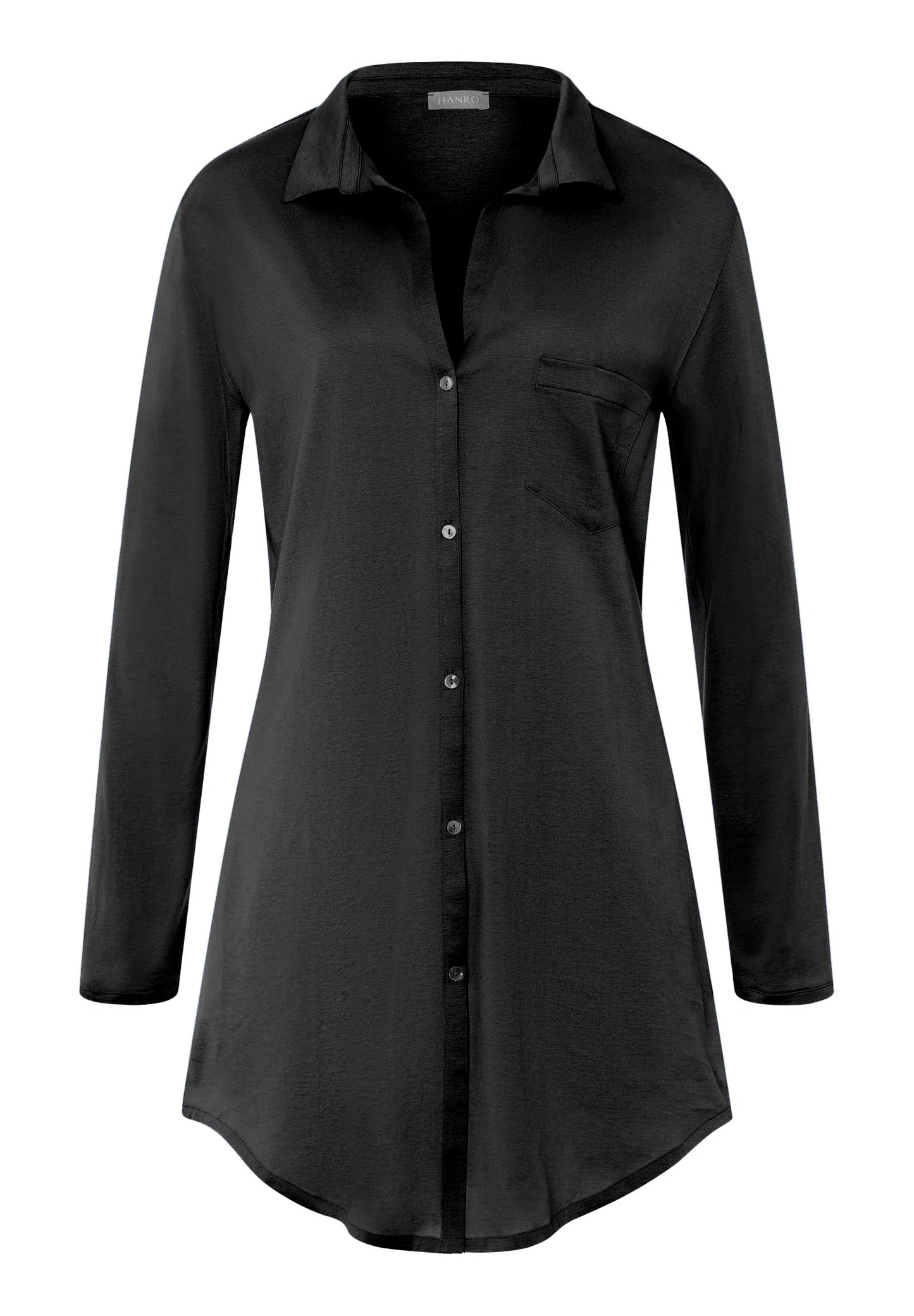 Hanro Cotton Sleepshirt With Button Front Style 77958 Cotton Deluxe