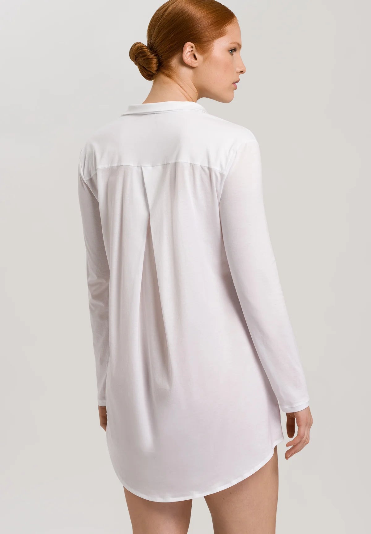 Hanro Cotton Sleepshirt With Button Front Style 77958 Cotton Deluxe