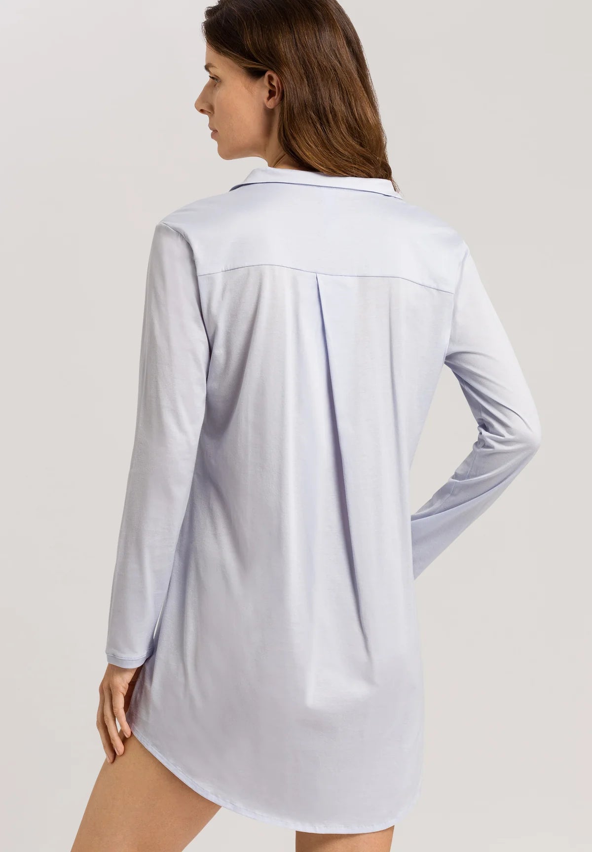 Hanro Cotton Sleepshirt With Button Front Style 77958 Cotton Deluxe
