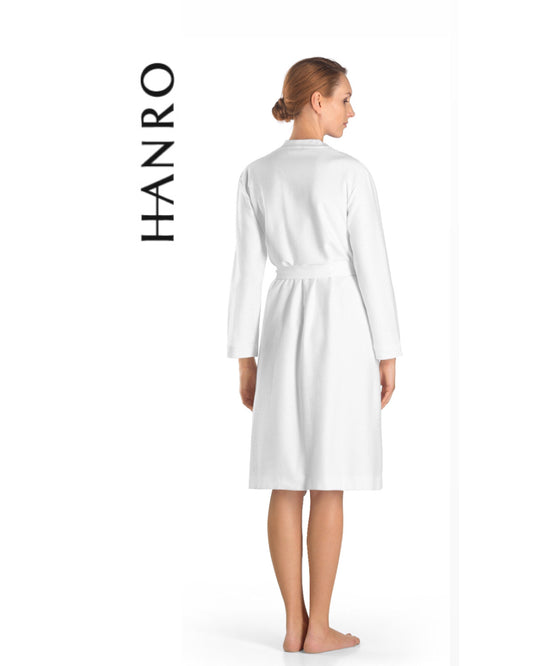 Hanro Womens Robe Selection Cotton Pique Waffle Robe Style 77303