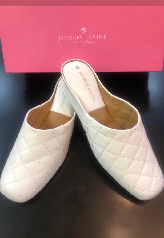 Jacques Levine Slippers Classic Quilt Style 19997