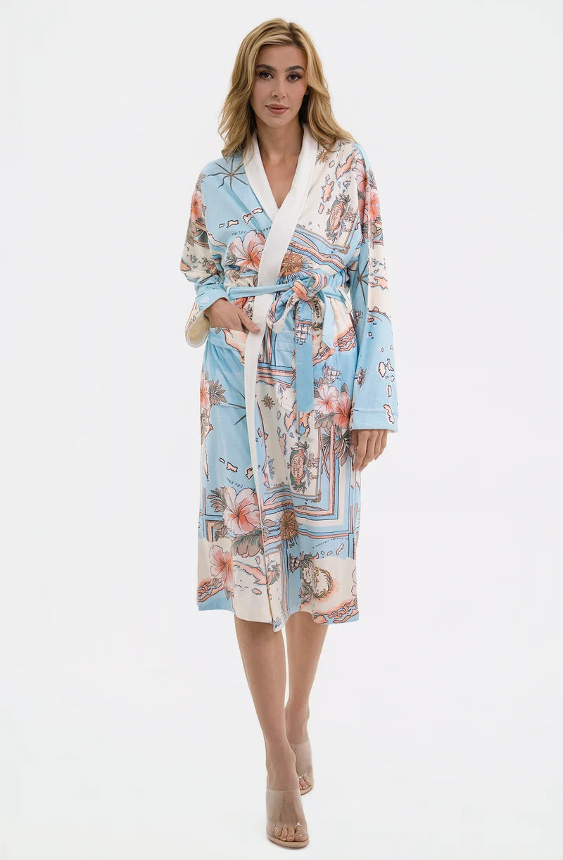 Wrap Up By VP Les Iles Caraibes Long Robe