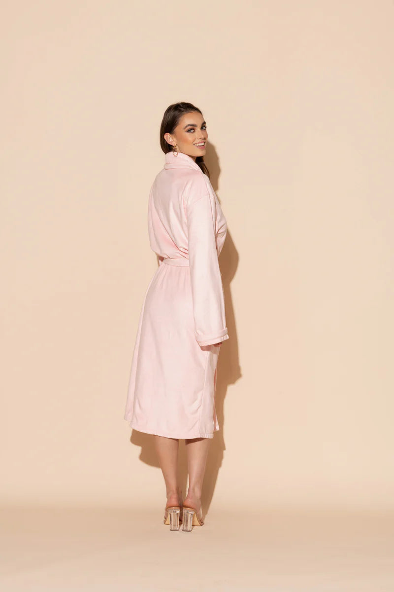 Wrap Up By VP Pink Long Robe