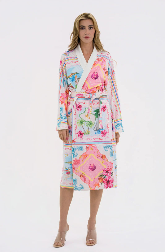 Wrap Up By VP Portofino Long Robe | Luxury Resort Robe