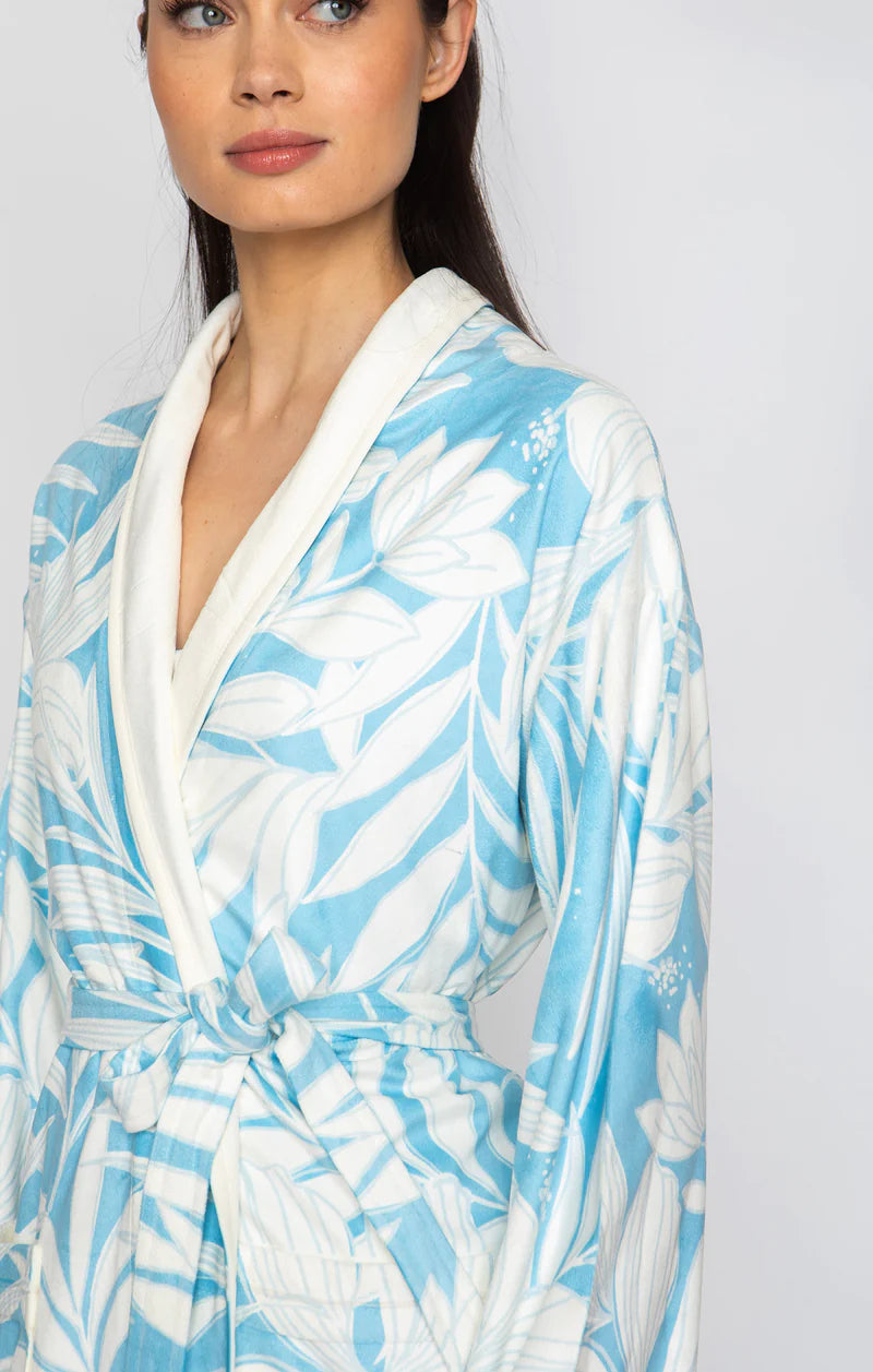 Wrap Up By VP Blue Hawaii Short Robe