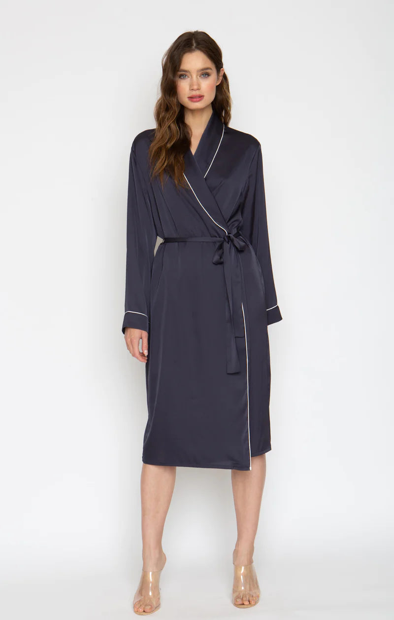Wrap Up By VP Poly Silk Long Robe – The Fitting Room