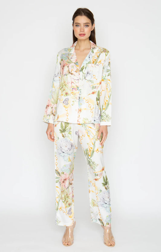 Wrap Up By VP La Boheme Long Sleeve Pajama Set