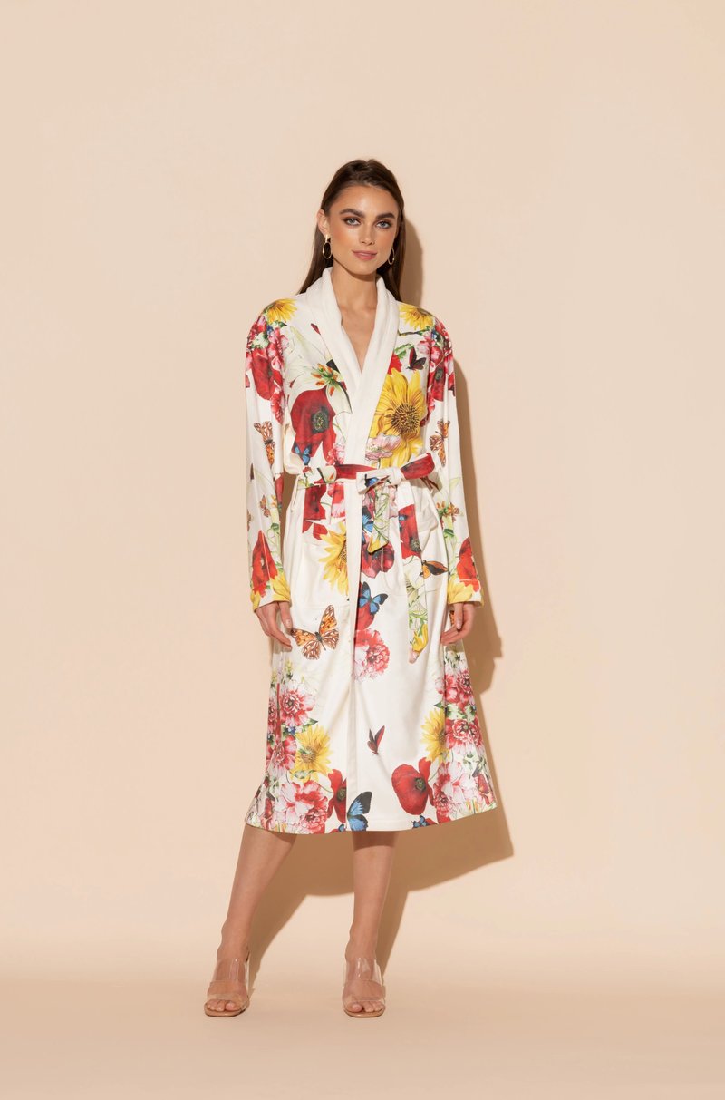 Fitting Robe Wrap Up By VP Bouquet Long Robe – The Fitting Room