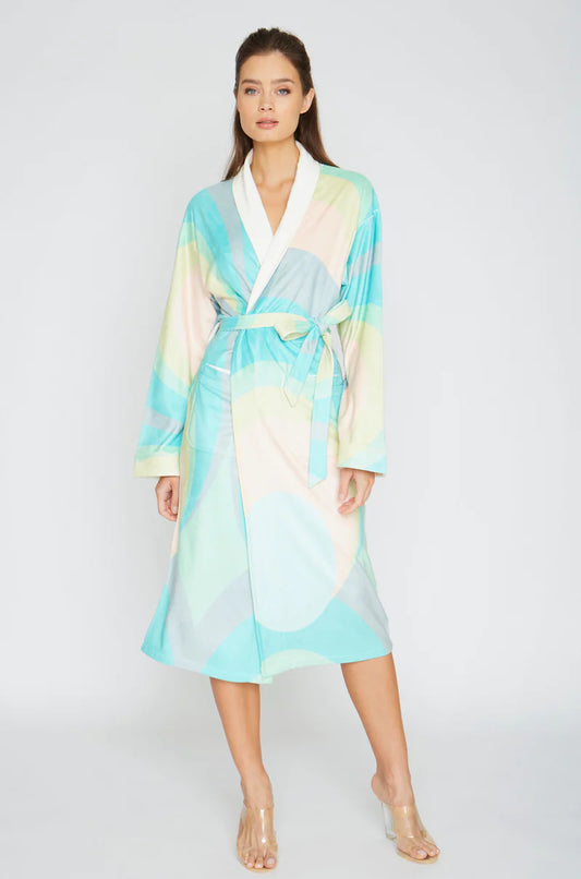 Wrap Up By VP Diva Scoop Pistachio Long Robe